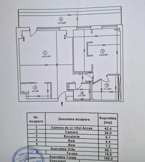 Apartament cu 2 camere decomandat în Șoseaua Nordului