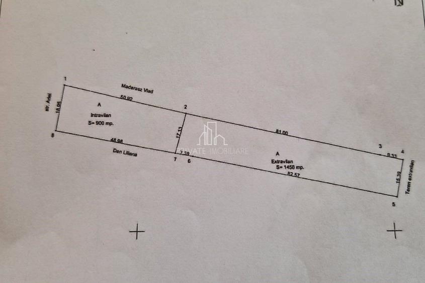Teren Construcții extravilan de 2358 mp, în Albești