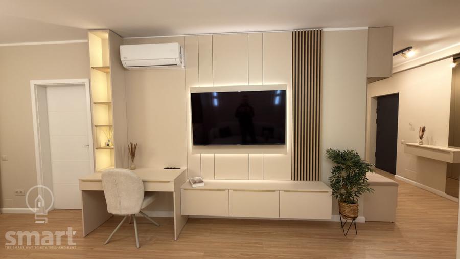 Apartament cu 2 camere semidecomandat, mobilat în Florești