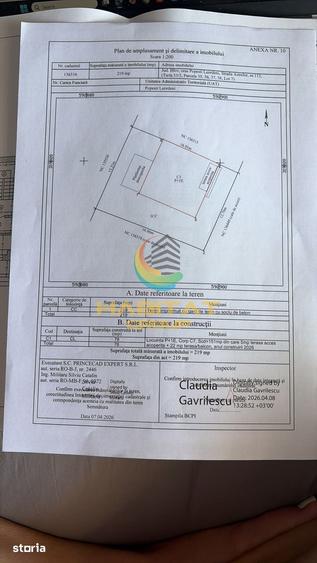 Casă cu 3 camere cu Teren 219 Mp în Central
