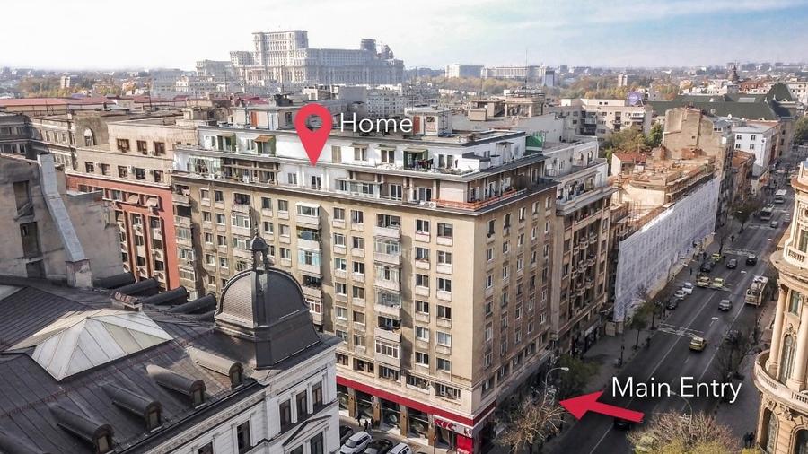 Apartament cu 2 camere semidecomandat, mobilat în Universitate
