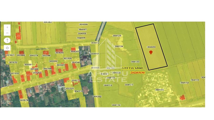 Teren Construcții intravilan de 6150 mp, în Zădăreni