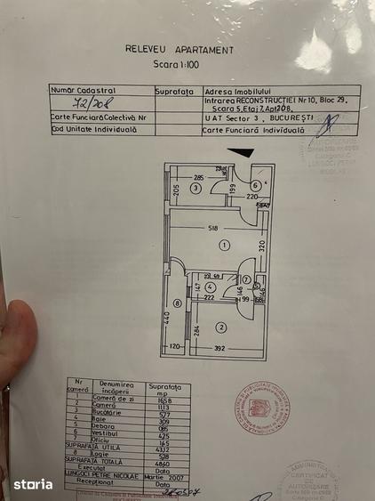 Apartament cu 2 camere semidecomandat în Dristor