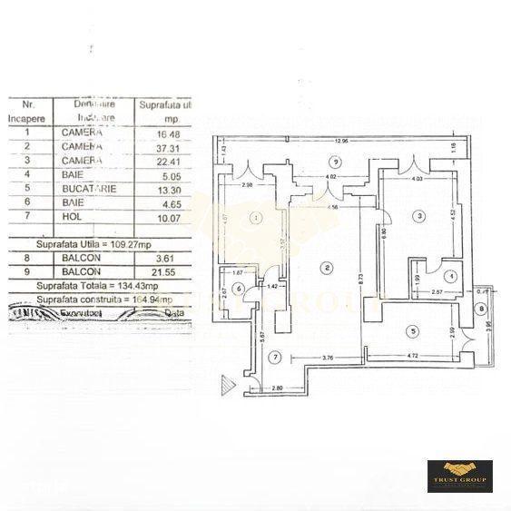 Apartament cu 3 camere, mobilat în Herăstrău