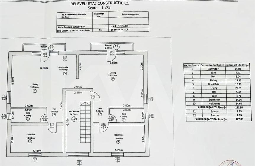 Casă individuală cu 8 camere cu Canalizare în Cisnădie