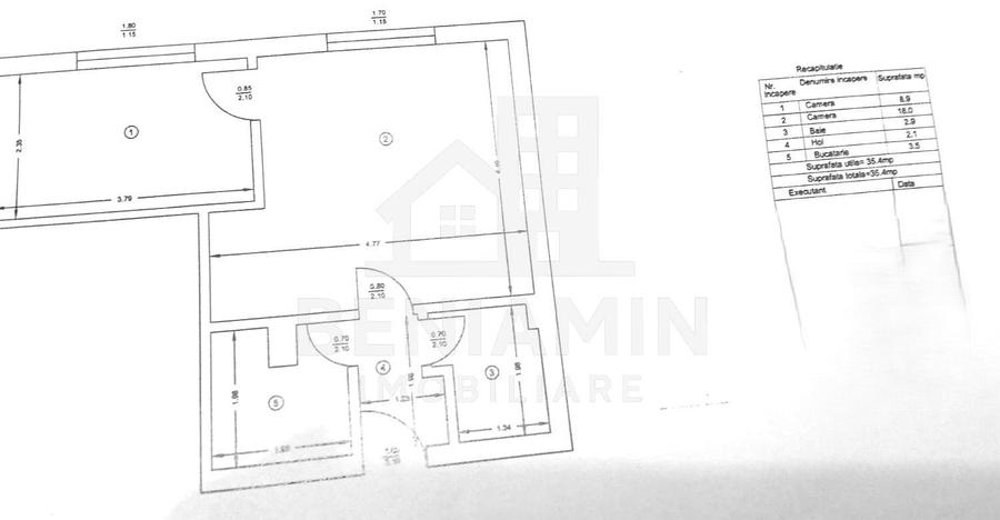 Apartament cu 2 camere în Calea București