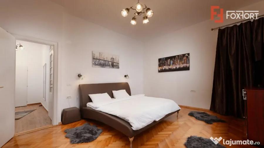 Apartament cu 4 camere, mobilat în Central