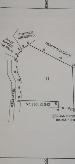Teren de 2300 mp, în Valea Iașului