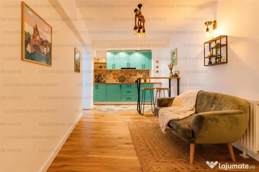 Apartament cu 2 camere semidecomandat în Centrul Istoric