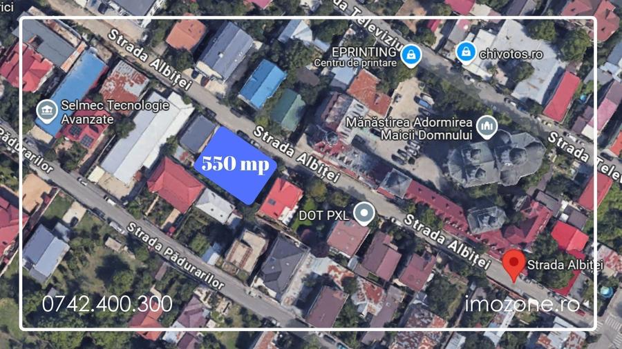 Teren Construcții intravilan de 555 mp, în Militari
