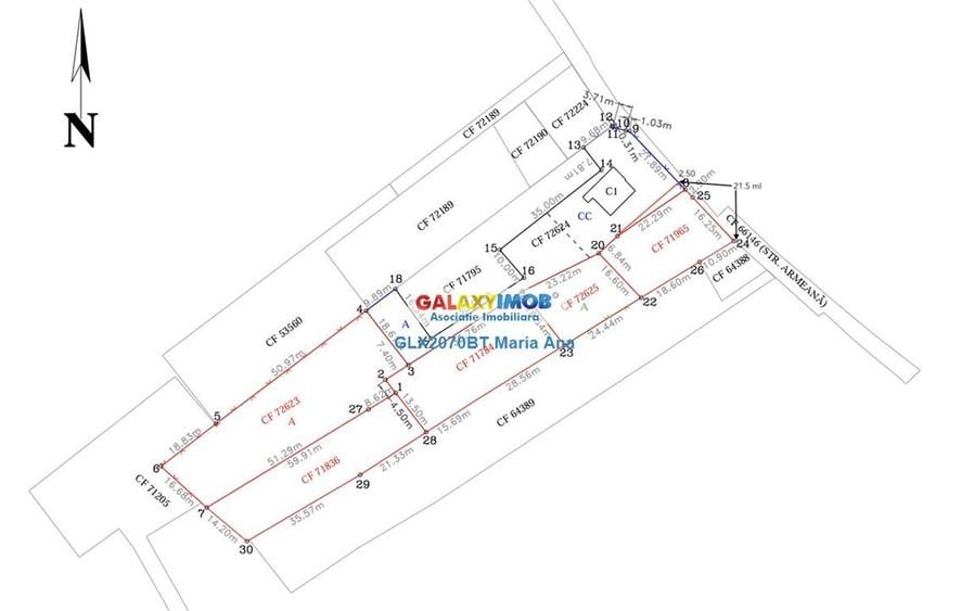 Teren Construcții intravilan de 3862 mp, în Central