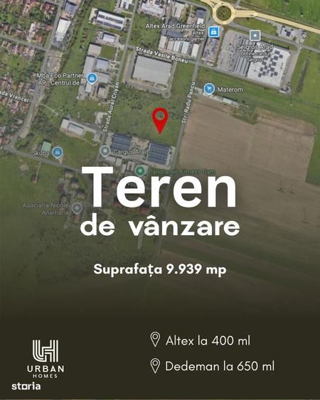 Teren de 9939 mp, în Micălaca