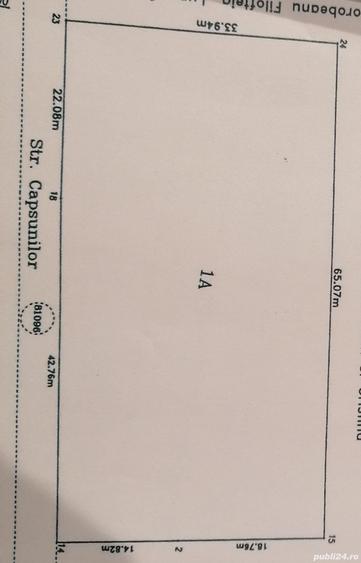 Teren de 2200 mp, în Domnești