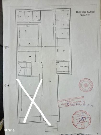 Spatiu subsol 227mp cu parcari subterane si boxe - 7