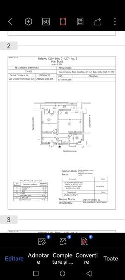 Apartament cu 2 camere decomandat în Rovine