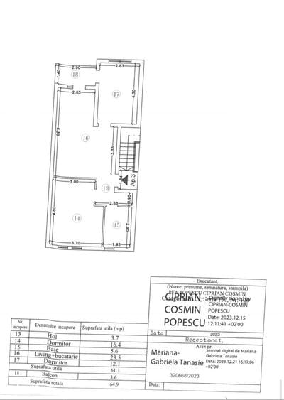 Apartament cu 3 camere în Moșnița Nouă