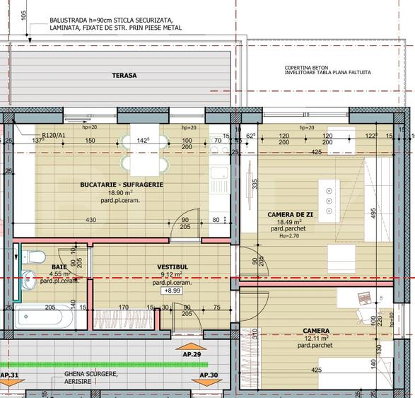 Apartament cu 3 camere decomandat în Tudor
