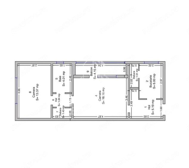 Apartament cu 2 camere semidecomandat în Gheorghe Lazăr
