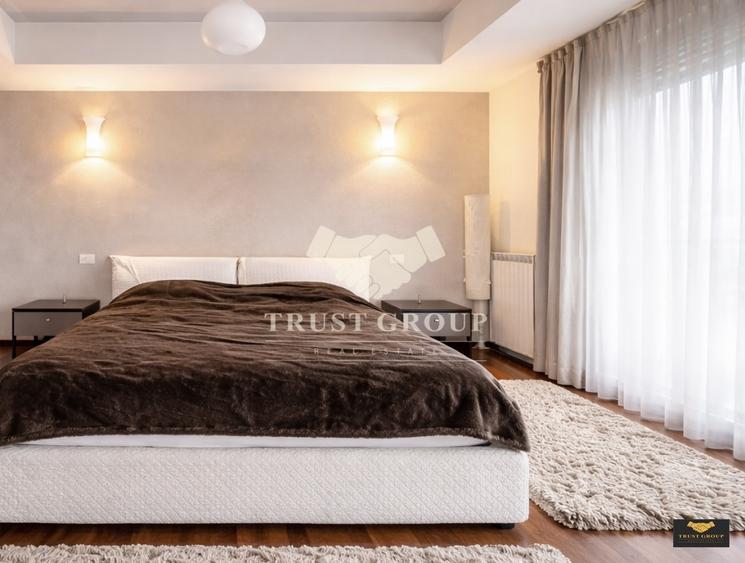 Apartament cu 4 camere semidecomandat, mobilat în Herăstrău
