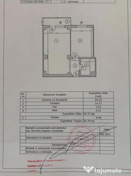 Apartament cu 2 camere semidecomandat în Militari