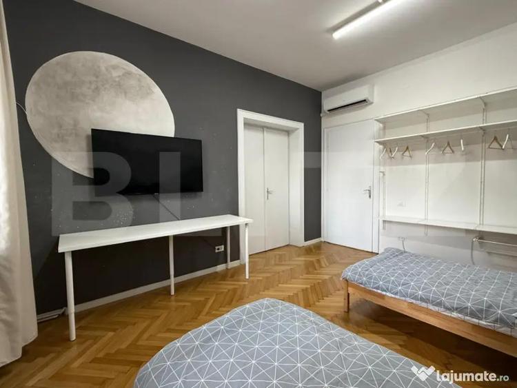 Apartament cu 4 camere decomandat, mobilat în Central