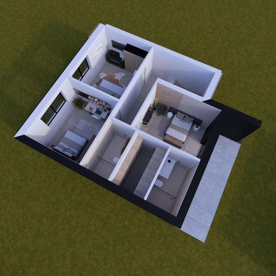 Duplex cu 4 camere cu Canalizare în Șura Mică