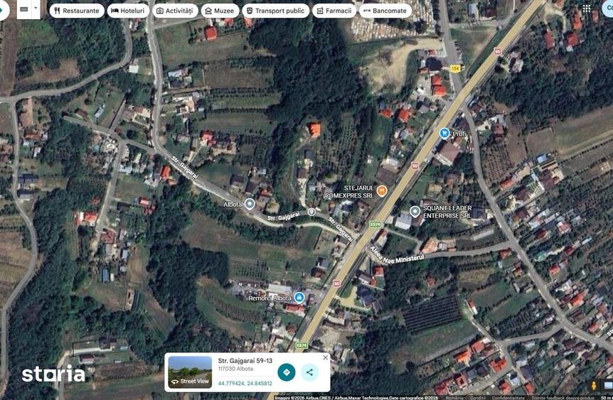 Casă cu 2 camere cu Teren 529 Mp în Albota