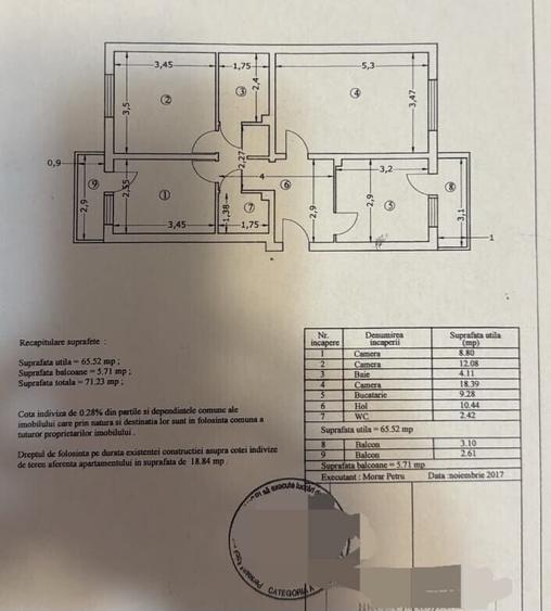Apartament cu 3 camere decomandat în Dristor