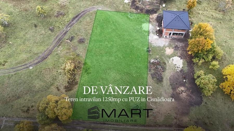 Teren de 1255 mp, în Cisnădioara