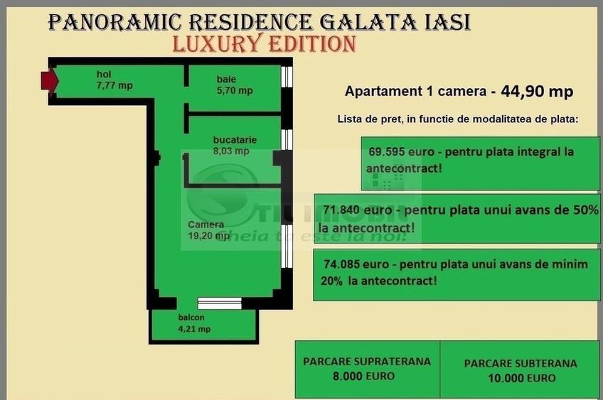Garsonieră decomandată în Galata