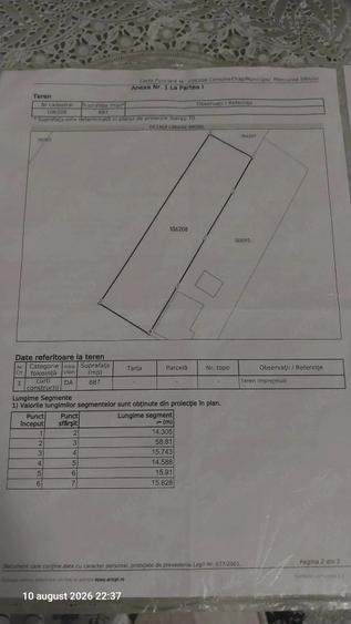 Teren de 887 mp, în Central