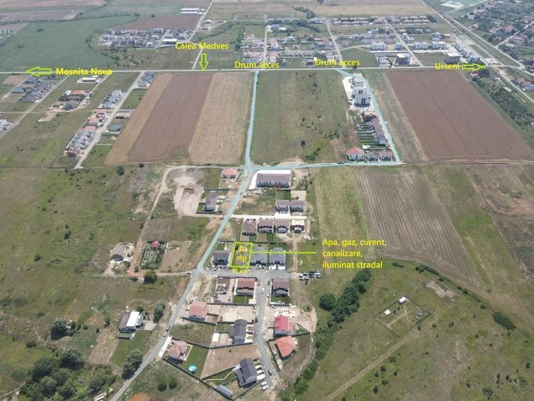Teren Construcții intravilan de 621 mp, în Moșnița Nouă