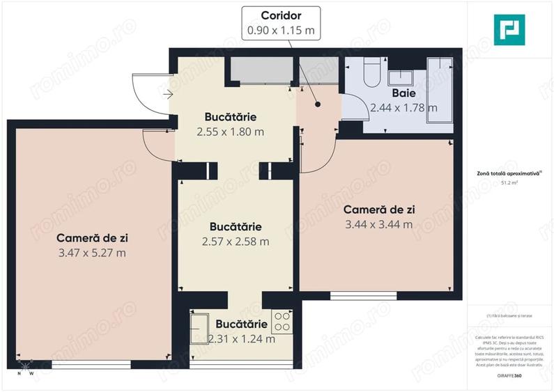 Apartament cu 2 camere, modern, etaj 3, Rogerius - 6