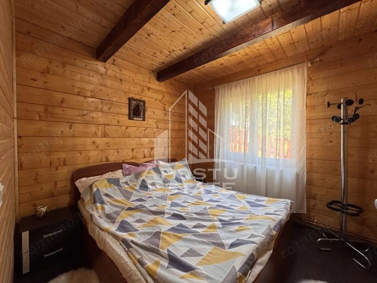 Casa din lemn, zona muntoasa, cu rau, la cheie, Ribita, Hunedoara - 14