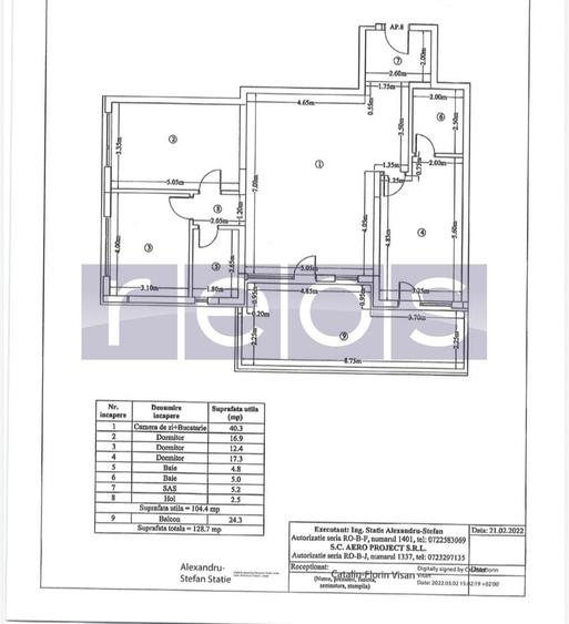 Apartament cu 4 camere decomandat în Central