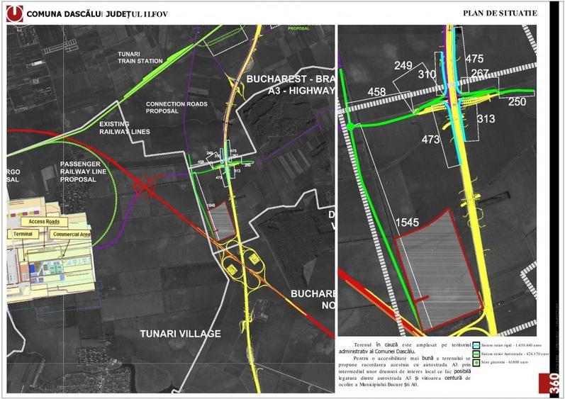 Teren intravilan de 100000 mp, în Dascălu