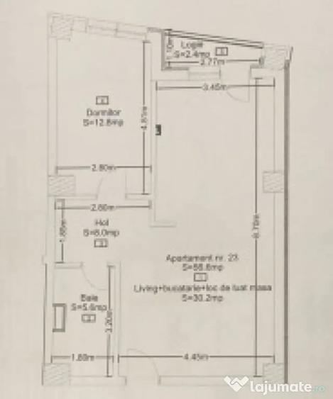 Apartament 2 camere, 56,68mp | Zona Dambul Rotund | Cluj-Nap - Cluj-Napoca (Cluj) - 3