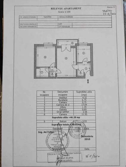 Apartament cu 2 camere semidecomandat în Costin Georgian