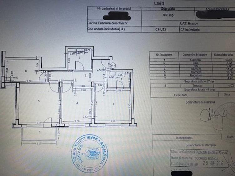 Apartament cu 3 camere decomandat în Tractorul