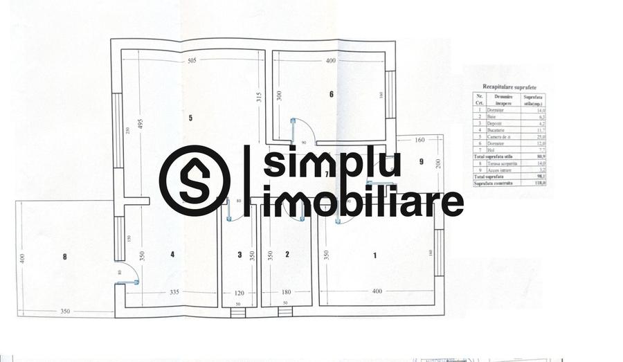Casă cu 3 camere cu Teren 467 Mp în Central