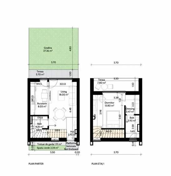 Apartament cu 2 camere semidecomandat în Nord — fotografia 3