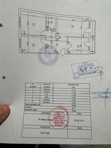 Apartament cu 3 camere decomandat în Lunca Cetățuii
