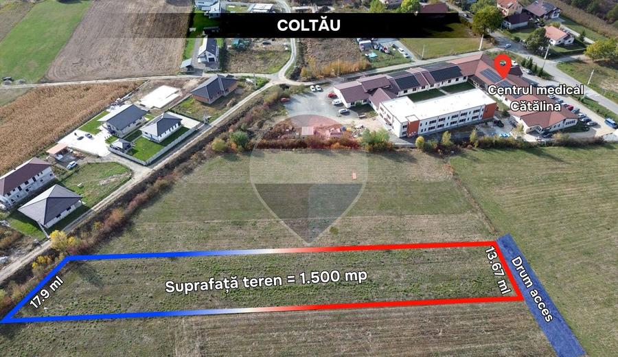 Teren Construcții intravilan de 1500 mp, în Cătălina