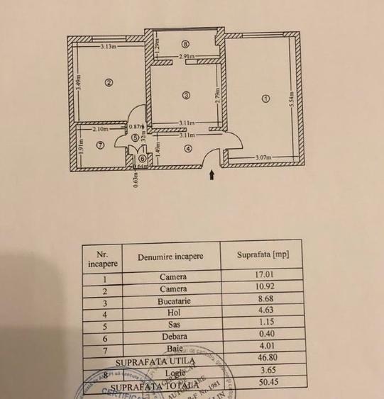 Apartament cu 2 camere decomandat, mobilat în Gorjului