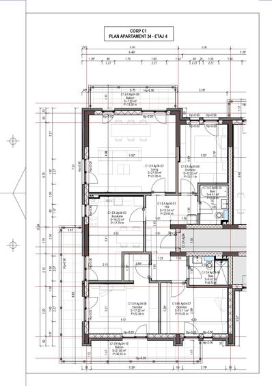 Apartament cu 4 camere decomandat în Central