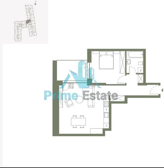 Apartament 2 camere, Finisat Lux Etaj 7, in ansamblul rezidential ERA - 10
