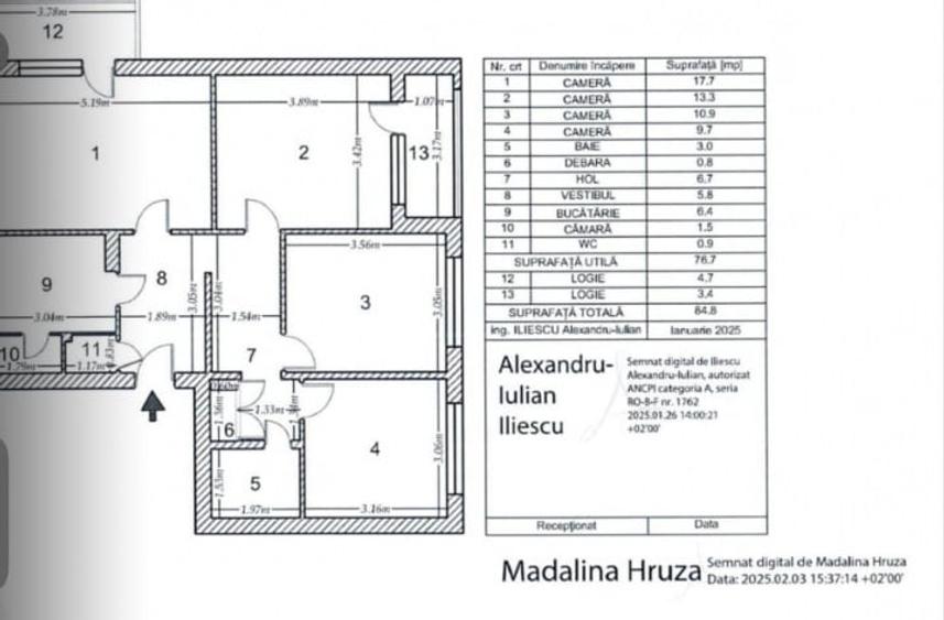 Apartament 4 camere comision 0 bloc 1978  reabilitat  Drumul Taberei - 9