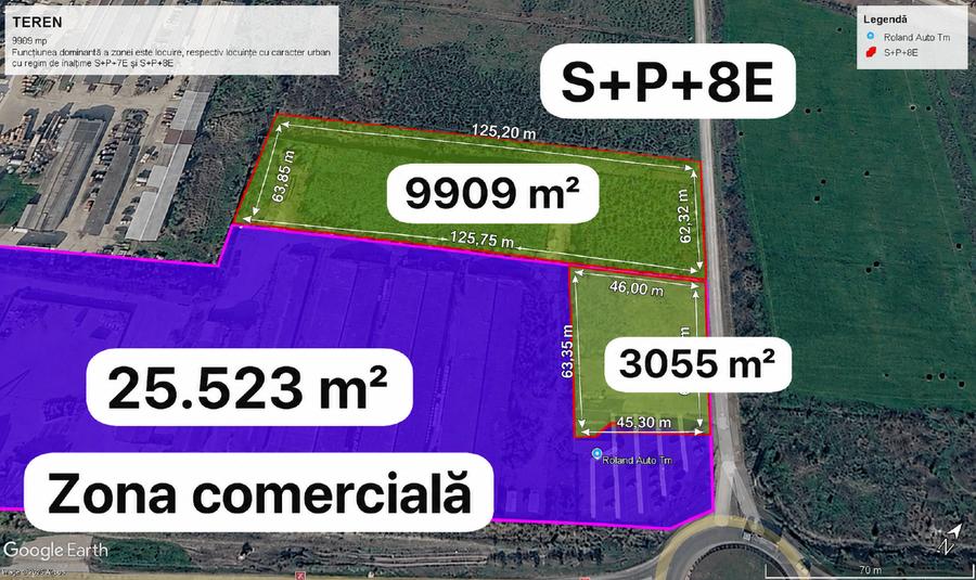 Teren Construcții intravilan de 9909 mp, în Remetea Mare