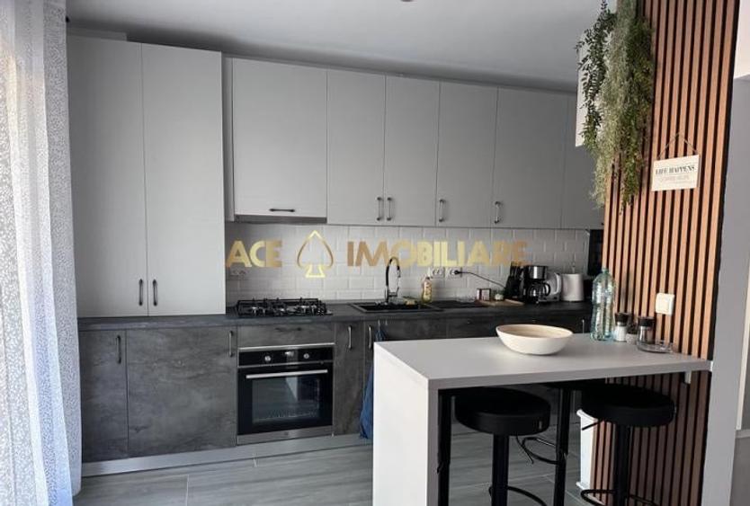 Apartament cu 2 camere semidecomandat, mobilat în Otopeni