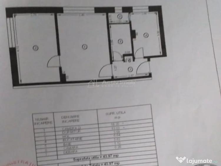 Apartament cu 2 camere semidecomandat în Boldești